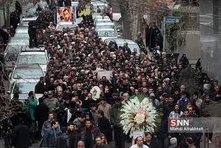 تشییع و تدفین شهید مدافع وطن محمد حسین حدادیان