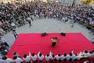 جشن پیروزی ابراهیم رئیسی در انتخابات ریاست جمهوری