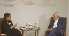 دیدار ظریف با وزیر امور خارجه اندونزی