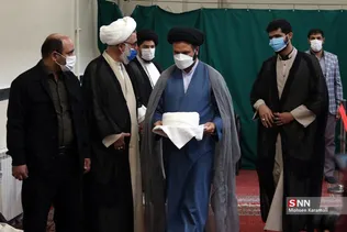 عمامه‌گذاری طلاب در میلاد امام حسین(ع)