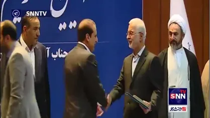 اعطای حکم احمد کرمی استاندار ایلام توسط اسکندر مومنی وزیر کشور