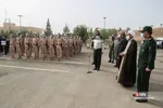 وداع با شهید مصطفی نامور در صبحگاه مشترک نیروهای مسلح قم
