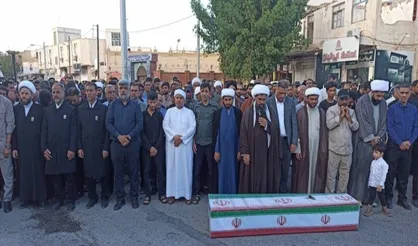 پیکر مطهر شهید امیر علی سالاری در بندرلنگه تشییع شد