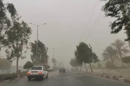 هشدار هواشناسی درباره طوفان و گرد و خاک در کاشان