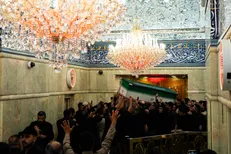 تشییع باشکوه امام مجاهد شهید در میان سیل عاشقان کربلایی + فیلم
