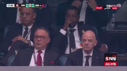 حضور اینفانتینو در ورزشگاه / کانادا 0 - 0 مراکش