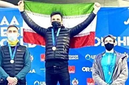 قهرمانی یخ&zwnj;نورد ایرانی در مسابقات جام جهانی