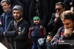 مراسم تشییع بسیجی شهید «محمد مهدی رضوان»
