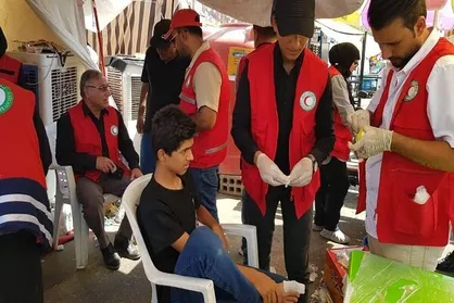 خدمت&zwnj;رسانی ۱۰۰ تیم پزشکی و بهداشتی به زوار کربلای معلی