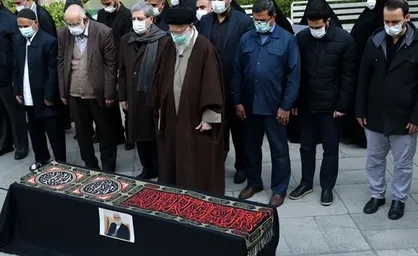 رهبر انقلاب بر پیکر مرحوم عباس شیبانی نماز خواندند