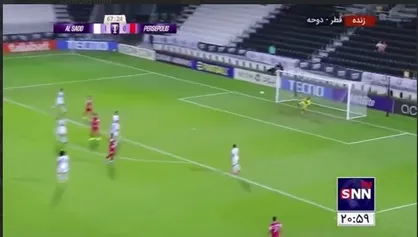 شوت موج دار سروش رفیعی را مشعل برشام مهار کرد