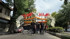 طنین عزاداری و شکوه علم‌گردانی در خیابان‌های رشت در سالروز شهادت امام رضا(ع)+فیلم