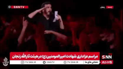 رجزخوانی حماسی و سلام نظامی زنجانی&zwnj;ها در دومین شب قدر همزمان با جنگ رمضان