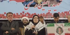 مادر شهید رستمی؛ خوشحالم که آرزوی پسرم برآورده شد + فیلم