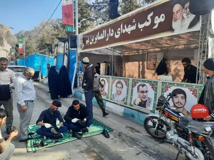 راه اندازی موکب توسط دانشجویان آموزشکده فنی و حرفه&zwnj;ای شهرستان بم