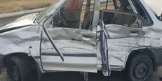 واژگونی پراید ۴مصدوم برجای گذاشت