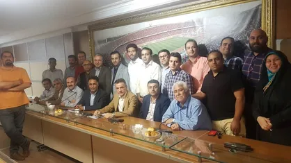 جلسه معارفه انصاری فرد با کارکنان باشگاه برگزار شد