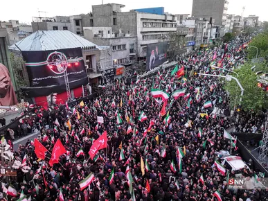 عزاداری مردم تهران در روز اربعین رهبر شهید انقلاب اسلامی (۱)