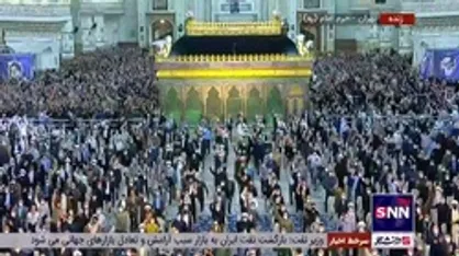 اولین دیدار عمومی رهبر انقلاب پس از همه&zwnj;گیری ویروس کرونا در حرم امام خمینی (ره)