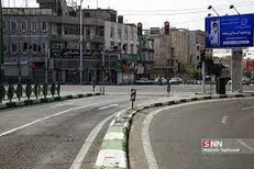 معابر شهر تهران خلوت است