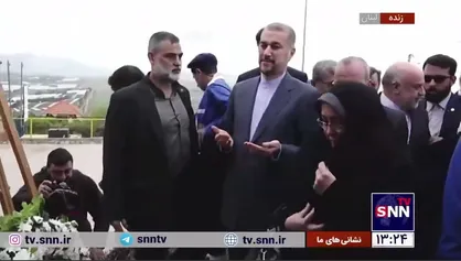 بازدید وزیر خارجه ایران از باغ ایران در نقطه صفر مرزی لبنان و فلسطین اشغالی