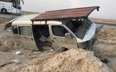 تصادف در ۸ کیلومتری مرز مهران ۱۶ مصدوم بر جا گذاشت