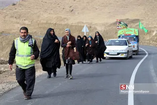 زائران پیاده «چناران شهر» خراسان شمالی
