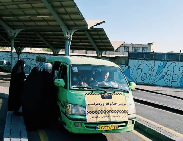بهره‌مندی جاماندگان اربعین حسینی از سرویس‌های رایگان تاکسیرانی تهران