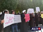 تجمع دانشجویان انجمن اسلامی دانشگاه شهید چمران اهواز در حمایت از کارگران هپکو در نماز جمعه