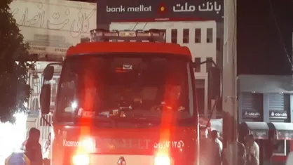 آتش سوزی یکی از بانک&zwnj;ها در شهرستان کوهچنار؛ آتش مهار شد