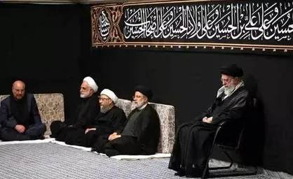 اولین شب عزاداری اباعبدالله الحسین (ع) با حضور رهبر انقلاب برگزارشد