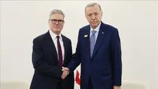 دیدار و گفتگوی رجب طیب اردوغان، رئیس جمهور ترکیه با کی‌یر استارمر، نخست وزیر بریتانیا در آنکارا + فیلم
