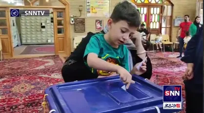 حضور مردم تبریز پای صندوق های رای
