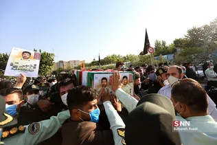 مراسم تشییع پیکر شهید حامد ضابط