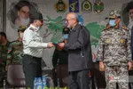 وداع با شهید مصطفی نامور در صبحگاه مشترک نیروهای مسلح قم
