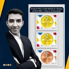 افتخارآفرینی دانشجوی پرستاری در قلب اروپا؛ دو طلا و یک برنز در مسابقات جهانی اختراعات و نوآوری سوئیس