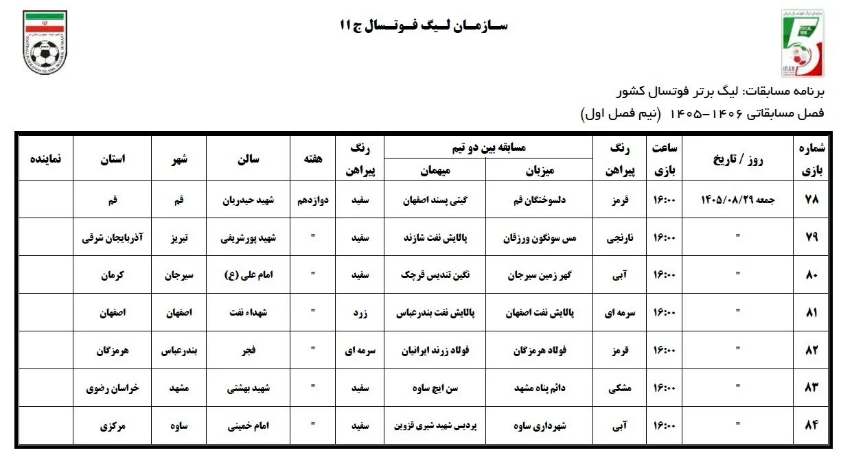فوتسال لیگ فوتسال لیگ