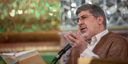محمدرضا طاهری در کربلا دعای کمیل می&zwnj;خواند