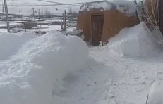 حجم برف در روستای کچه گنبد کردستان