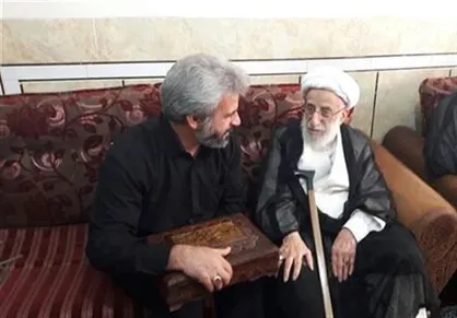 دیدار آیت الله جنتی با خانواده شهید حججی +تصاویر