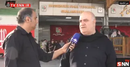 معاون امنیتی استانداری خوزستان: تردد زائران در مرز شلمچه حتی لحظه&zwnj;ای متوقف نشده است + فیلم