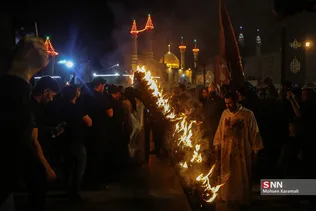 مراسم مشعل گردانی در قم