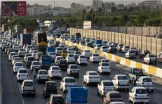 ترافیک سنگین در آزادراه قزوین- کرج- تهران