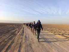 اردوی کویرنوردی رزمندگان گروه مهندسی رزمی ۴۰ صاحب‌الزمان (عج) در زواره برگزار شد