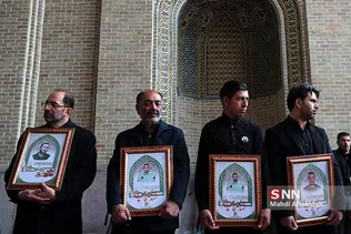 مراسم ترحیم شهدای فاطمیه پلیس در درگیری با دراویش