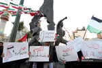 تجمع دانشجویان دانشگاه‌ تهران در اعتراض به معامله قرن