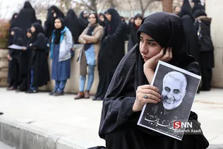 سوگواری شهادت سردار سلیمانی در دانشگاه تهران