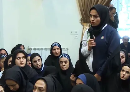 فیلم/ صحبت&zwnj;های خانم سنچولی بازیکن تیم ملی کبدی، درمورد مشکلات مردم زابل با رهبر انقلاب