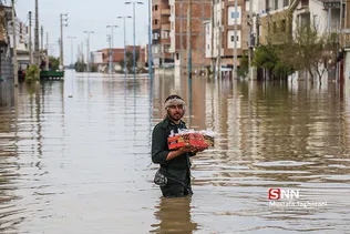 روستای آق قلا در چهارمین روز جاری شدن سیل