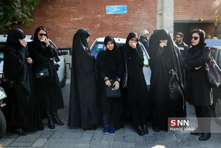 در حاشیه مراسم تشییع پیکر جهادگر دانشجو امیرمحمد اژدری در جماران